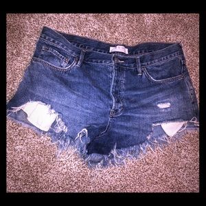 Free People Jean shorts